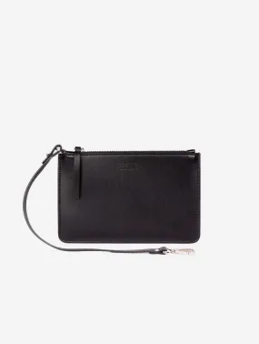 The Junko Apple Leather Vegan Pouch | Black