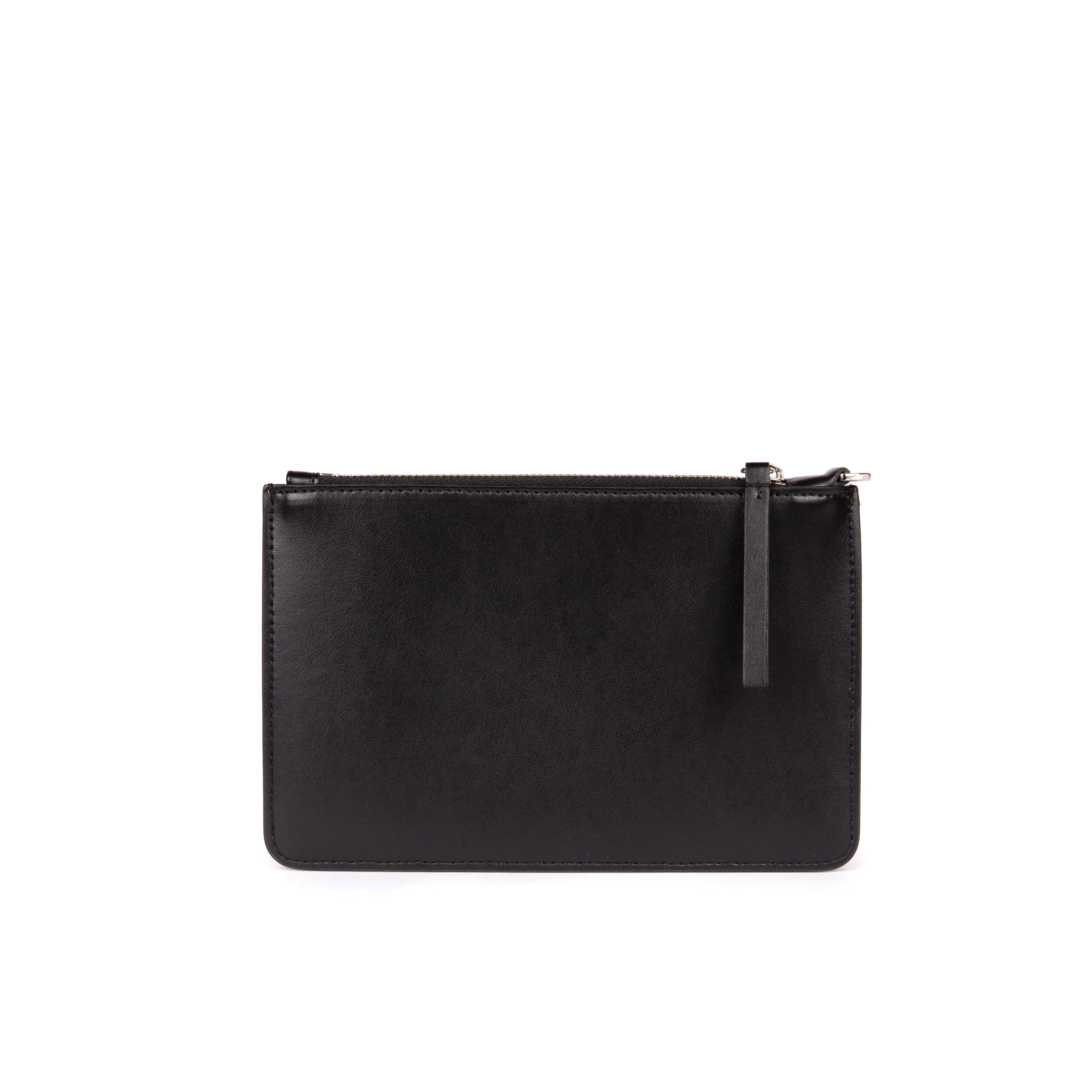 The Junko Apple Leather Vegan Pouch | Black