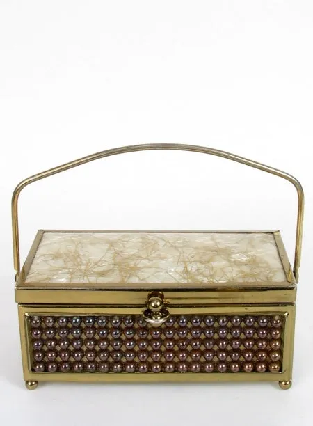 Vintage Brass Box Bag